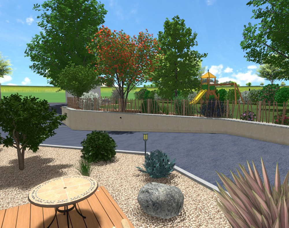 Aménagement extérieur d’une longère à Segré-en-Anjou-Bleu