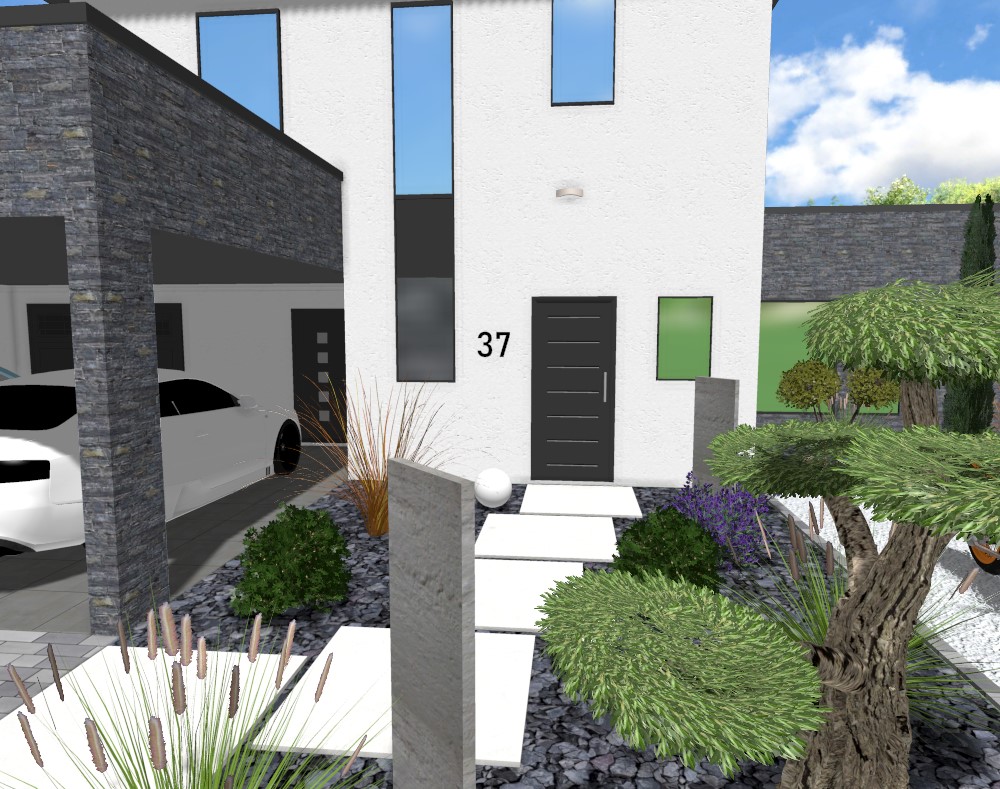 Aménagement jardin avec piscine à Segré