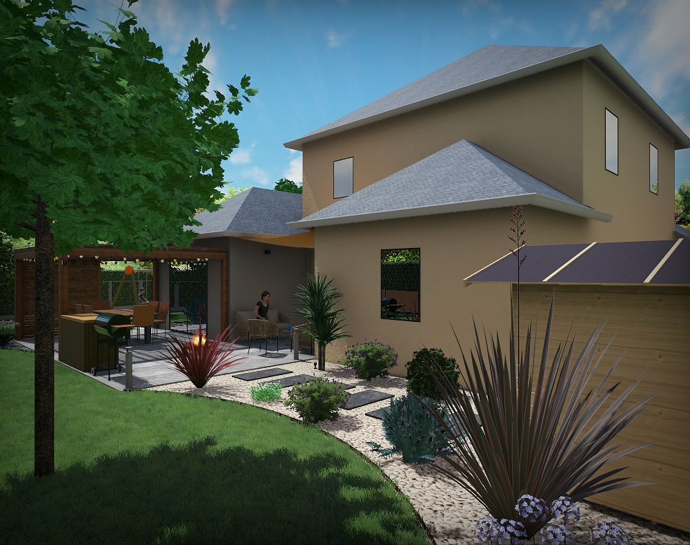 conception 3d jardin segre
