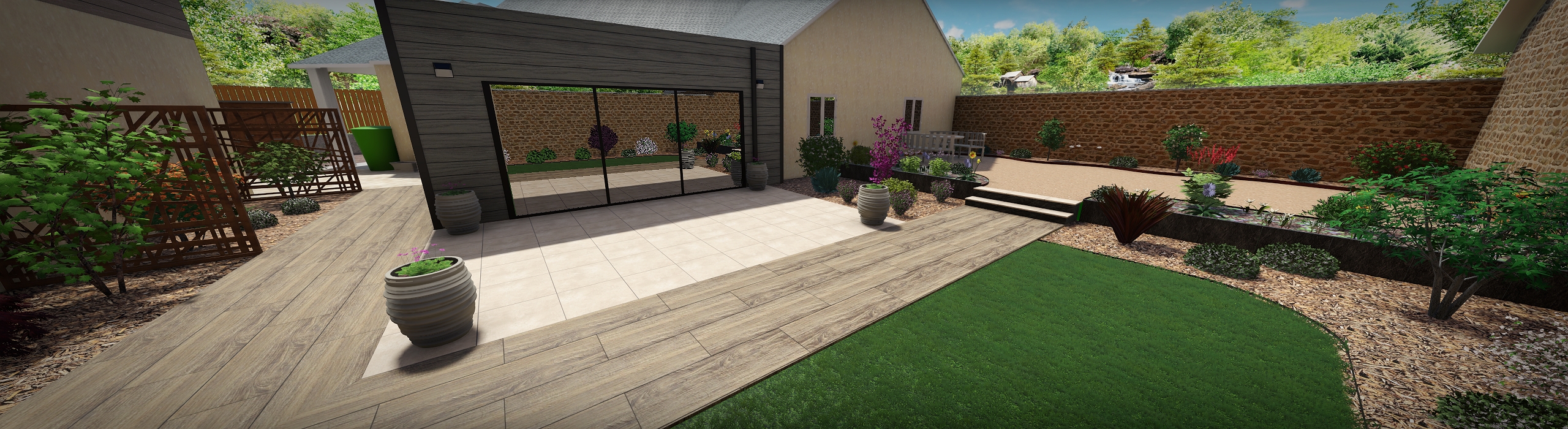 Conception de jardin en 3D au Lion d'Angers
