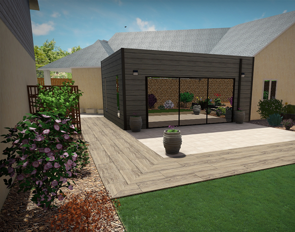 Conception de jardin en 3D au Lion d'Angers