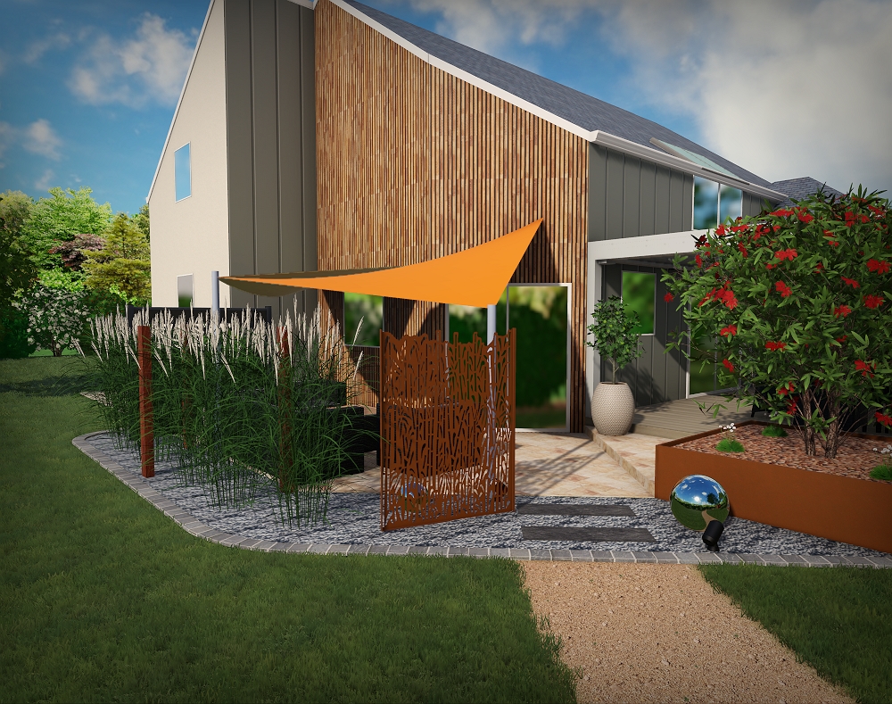 Conception d'un jardin 3D à Château Gontier