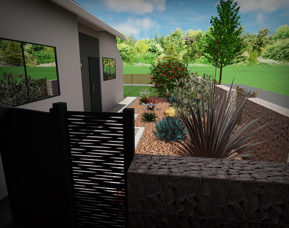 Aménagement extérieur à L'Huisserie