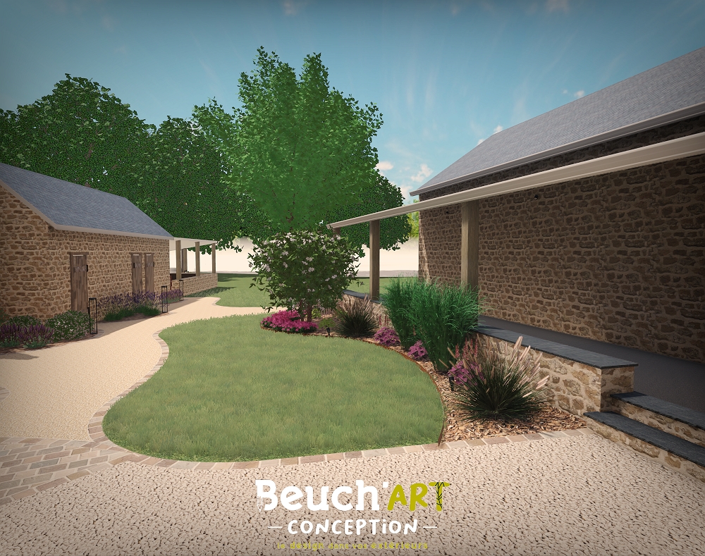 Aménagement extérieur à Tiercé