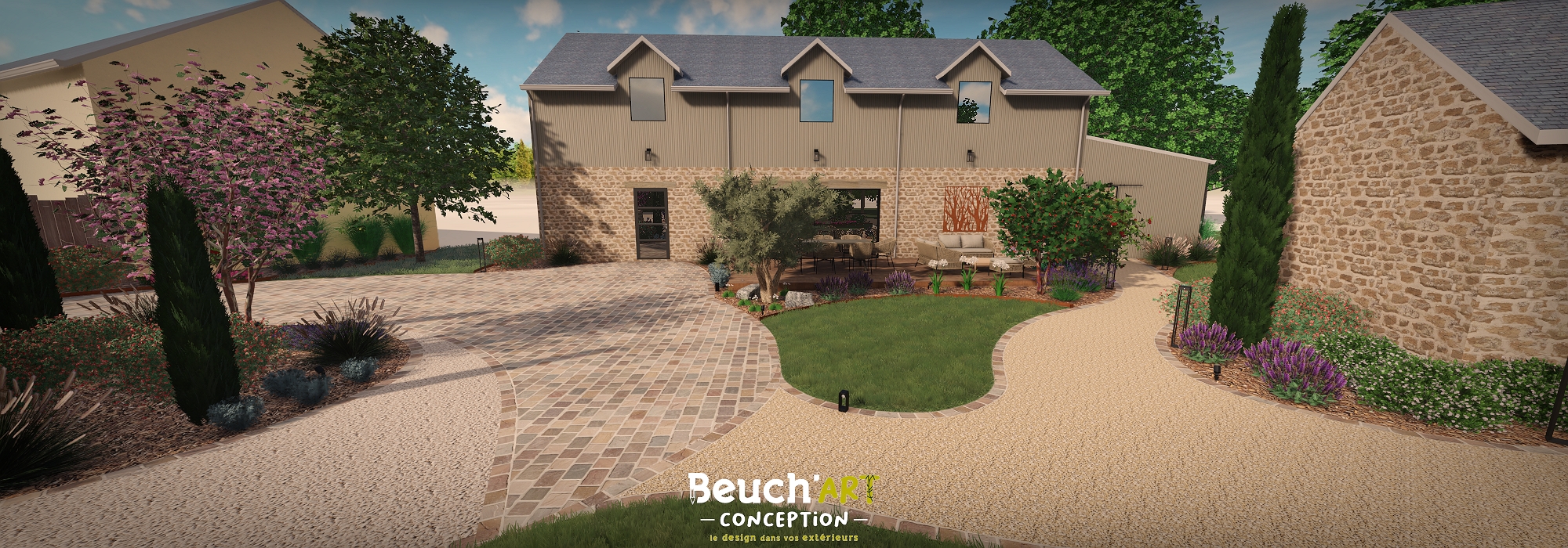 Aménagement extérieur à Tiercé