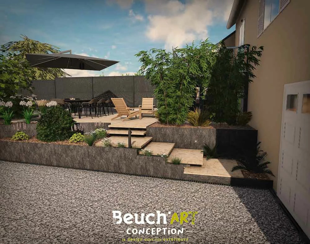 Aménagement d'un jardin à Candé