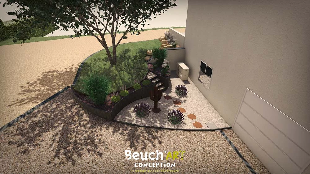 Aménagement d’une descente de garage Aménagement d'une descente de garage