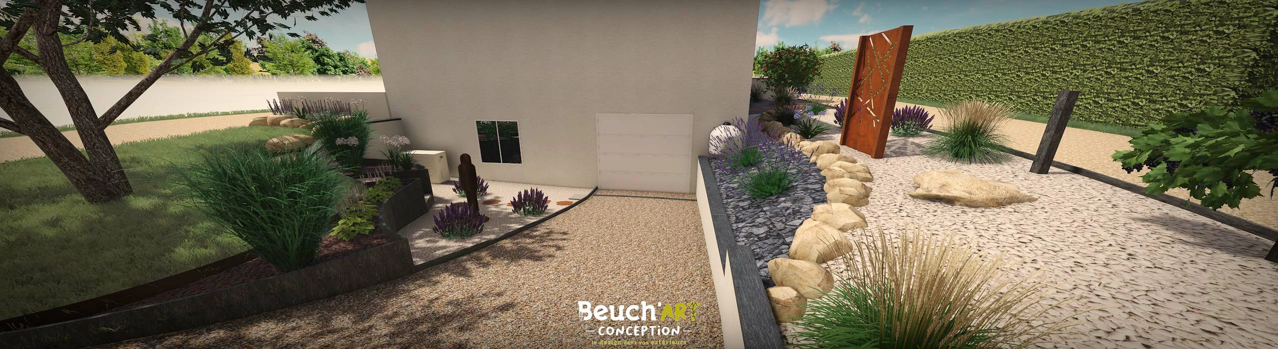 Aménagement d'une descente de garage