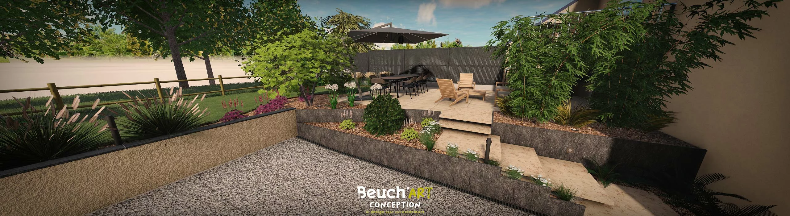 Aménagement d'un jardin à Candé