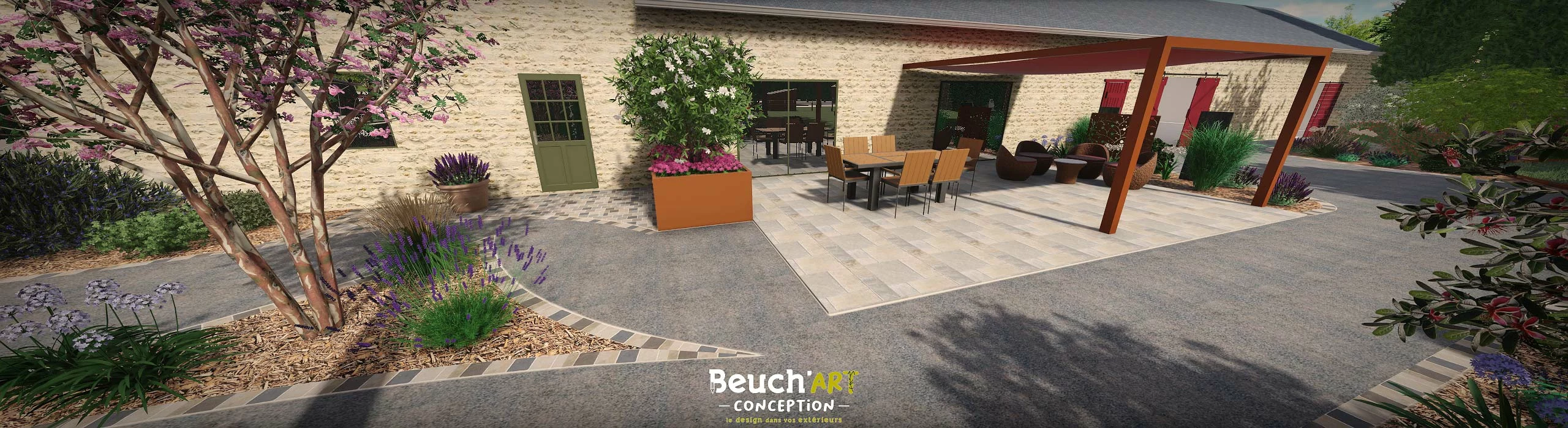 Projet d'aménagement extérieur proche de Laval